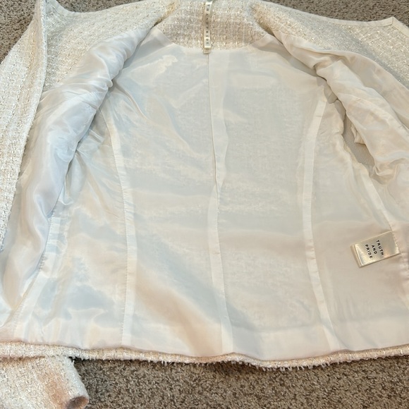 Truth & Pride Ivory Tweed Blazer, XS - Picture 11 of 16
